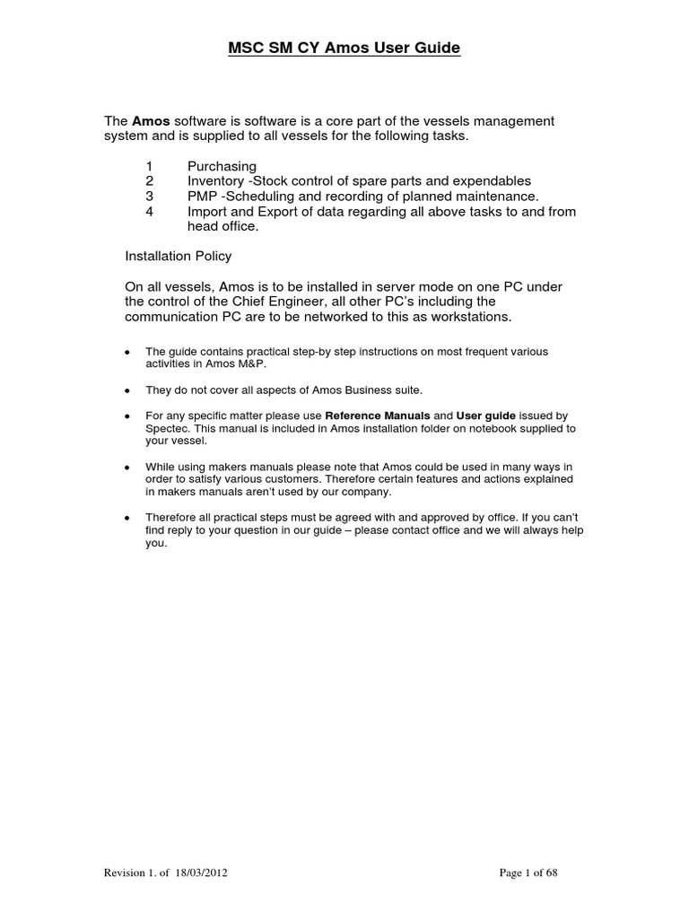 MSC AMOS User Guide Overview | PDF | Icon (Computing) | Invoice