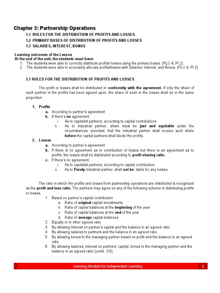 Chapter 3 Pdf Partnership Interest