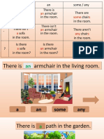 A An Some Any Rooms and Furniture Vocabulary Grammar Drills