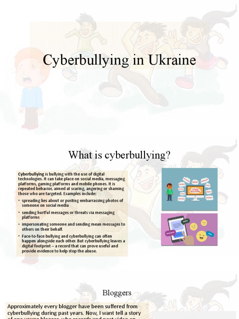 Cyberbullying Awareness in Ukraine | PDF | Cyberbullying | Bullying