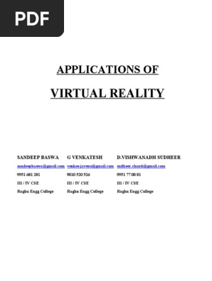 Virtual reality
