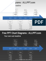 6 Years Arrow Timeline PPT Diagrams Widescreen