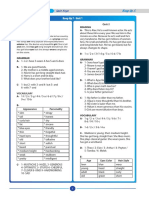 Keep Up 7 Unit 1 and 2 Quiz Keys