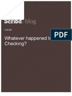 What Happened To Fact Checking, Scribd Blog, 3.30.09