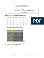 Soal PH Kelas 5 Semester 2 Penyajian Data Tunggal