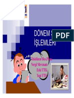 Donem - Sonu - Muhasebe Islemleri - 1