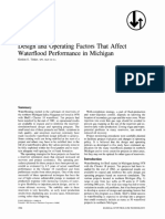 Design and Operating Factors That Affect Waterflood Performance in Michigan