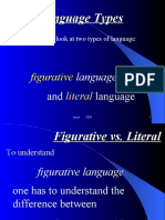 Figurative and Literal Sentence