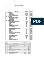 Quantity Take-Off Sheet: Three-Storey Hospital: ITE M Description Quantity Unit I. Earthworks