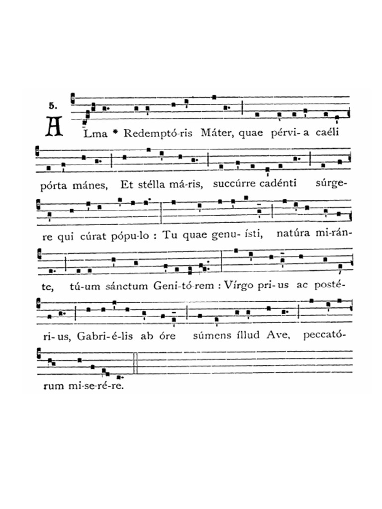 Alma Redemptoris Mater - Simple | PDF