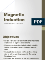 Magnetic Induction: Faraday and Lenz'S Lawg HB J Y