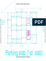 Parking Slab (1st Slab) : Internal Road 20' Wide