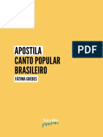 Aprendendo com a experiência de uma cantora popular brasileira