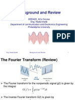 Fourier Transform Review for Communication Systems
