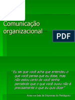 COMUNICAÇÃO ORGANIZACIONAL