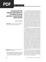 Incorporación del enfoque intercultural en el sistema de salud peruano__ la atención del parto vertical