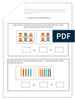 Atividade de Matemática - Situações-Problema