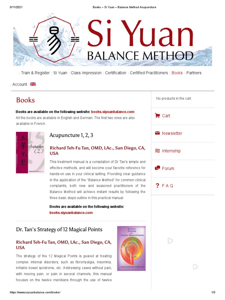 Books - Si Yuan - Balance Method Acupuncture | PDF | Acupuncture | Medicine