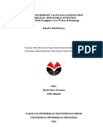 Proposal Metodologi Penelitian Pengaruh Hedonic Value Dan Satisfaction Pada Behavioral Intention