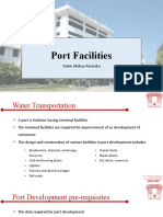 Port Facilities: Waim Akshay Ravindra