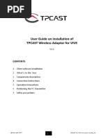 User Guide On Installation of TPCAST Wireless Adaptor For VIVE