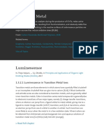 Transition Metal: Luminescence