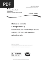 Normas AWWA para Tratamiento de Agua | PDF | Tubería (transporte de ...