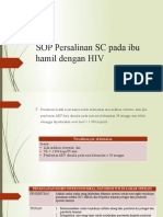 SOP Persalinan SC Pada Ibu Hamil Dengan HIV