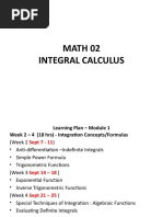 CALCULUS 2 - MODULE 1 - Lessons 5 11