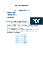 Dilatasi Transformasi