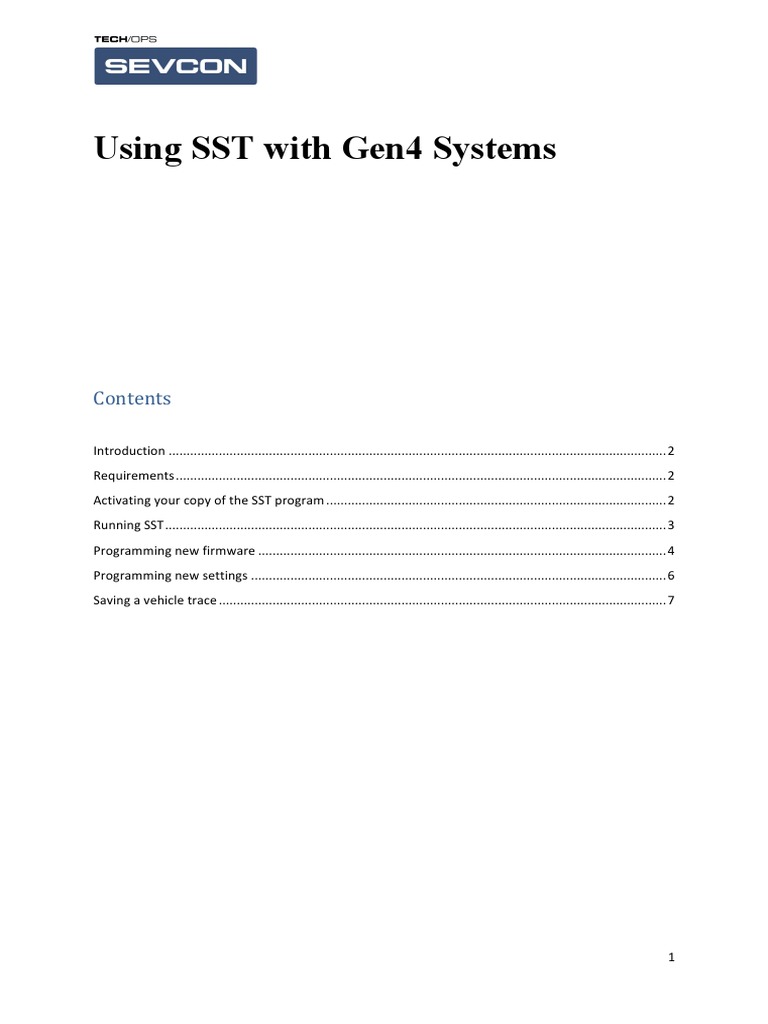 SST Tutorial SEVCON | PDF | Filename | Computer File