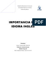 Importancia Del Idioma Inglés en La Especialidad de Contaduría Pública