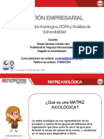 Matriz Axiológica, Dofa y Análisis de Vulnerabilidad