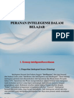 Peranan Inteligensi dalam Belajar