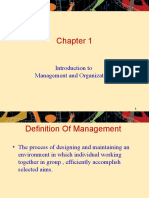 Introduction To Management and Organizations