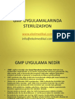 GMP Uygulamalarinda Steri̇li̇zasyon