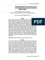 Analisis Proksimat Dan Nilai Kalor Pada Pellet Bio