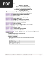 Occupational Code: Els Dba3: Database Administration - L - Iii (Qualifaction Based)