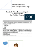 PLANEACIÒN PREESCOLAR - Me Reconozco y Acepto Como Soy