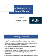 The Behavior of Interest Rates: Cecchetti, Chapter 7