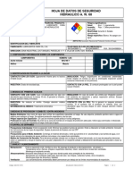 Hoja de Datos de Seguridad Hidraulico a w 68