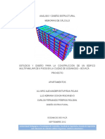 Memorias de Calculos Analisis Estructural de Un Edificio