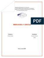 Importancia Del Departamento de Mercadeo y El Departamento de Ventas en La Mercadotecnia de Una Organización.