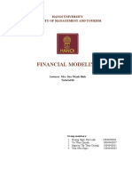 Financial Modeling: Hanoi University Faculty of Management and Tourism