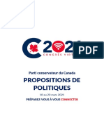 Congrès du Parti conservateur / Propositions de politiques