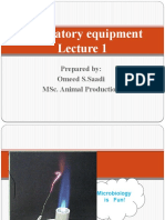 Laboratory Equipment: Prepared By: Omeed S.Saadi Msc. Animal Production