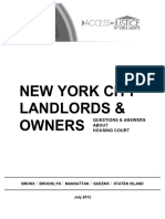 New York City Landlords & Owners: Questions & Answers About Housing Court