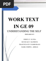 Work Text INGE09: Understanding The Self