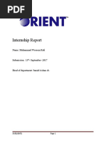 Internship Report (Waseem)