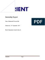 Internship Report (Waseem)